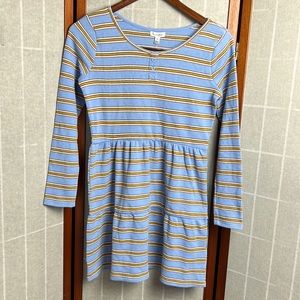 Love, Fire Dresses | Love Fire Girls Ribbed Blue Stripe Babydoll Dress s…